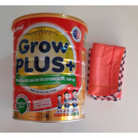 Nutifood GrowPLUS Đỏ 1500 Gr sữa dành cho trẻ từ 1- 10 tuổi bị suy dinh dưỡng thấp còi tặng khăn mặt vải cotton mềm mịn cho bé