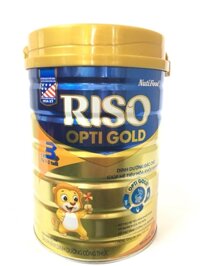 Nutifood RISO OPTI Gold 3 : sữa công thức hỗ trợ tiêu hóa , phòng táo bón cho trẻ 12 - 24 tháng