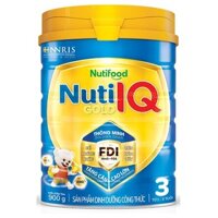 NutiIQ Gold 3 900 Gr: dinh dưỡng tối ưu phát triển trí não, cho trẻ 1-2 tuổi