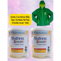Nutren Junior 400g (Combo 2 Lon) Tặng 1 Áo Khoác Thể Thao (Freeship trợ giá + Tặng Quà)