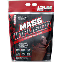 Nutrex Mass Infusion, Sữa Tăng Cân, Tăng Cơ Nạc Hiệu Quả, Bổ Sung 50G Protein, 22G EAA, 10G BCAA, Túi 5.4KG, 19 Lần Dùng - Chocolate