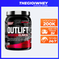 Nutrex Outlift thường (44/22 lần dùng), Bột Tăng sức mạnh, tỉnh táo, bù khoáng