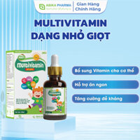 Nutri Multivitamin Drops - Bổ Sung Lysine & Vitamin, Hỗ Trợ Ăn Ngon, Tăng Cường Sức Đề Kháng - Lọ 50ml