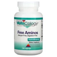 Nutricology Free Aminos 100 Vegicaps – viên uống amino tự do 100 viên của Nutricology
