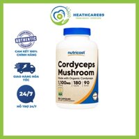 NUTRICOST CORDYCEPS MUSHROOM MADE WITH ORGANIC CORDYCEPS 1100MCG - Viên Uống Đông Trùng Thảo Tốt Cho Sức Khỏe 180 viên