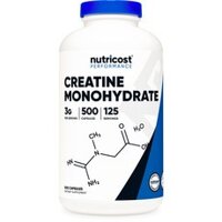 Nutricost Creatine Monohydrate Capsules, 500 Capsules, 1 Pack