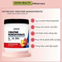 Nutricost Creatine Monohydrate Powder Micronized - Bột tăng sức mạnh cơ bắp, hiệu suất tập luyện