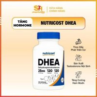 Nutricost DHEA 25mg (120 Viên) - Hỗ Trợ Tăng Testosterone Nam, Tăng Tổng Hợp Protein, Tăng Ham Muốn