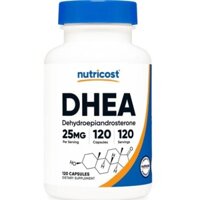 Nutricost DHEA 25mg (120 Viên) - Hỗ Trợ Tăng Testosterone Nam, Tăng Tổng Hợp Protein Và Tăng Ham Muốn
