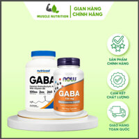 Nutricost Gaba 500mg 240V Giúp Thư Giãn Tinh Thần Hỗ Trợ Giảm Căng Thẳng, Lo Âu Now Gaba 750MG 100/200 Viên