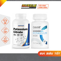 Nutricost Potassium Citrate  99mg| Viên Uống Tăng Cường Chức Năng Thận 500 Viên, Ostrovit Potassium 90 Viên