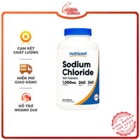 NUTRICOST SODIUM CHLORIDE SALT TABLETS 1000MG 240 Viên Nén Tăng Cường Khoáng Thể Và Bổ Sung Natri