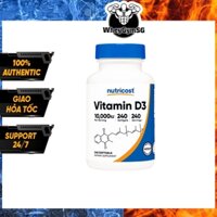 NUTRICOST VITAMIN D3 10.000 IU 240 VIÊN Viên Uống Bổ Sung Vitamin D