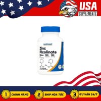 NUTRICOST ZINC PICOLINATE 50MG 120 VIÊN Tăng Cường Hệ Miễn Dịch, Bổ Sung Kẽm Ở Nam Giới