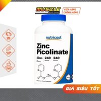 Nutricost Zinc Picolinate 50mg | Viên Uống Bổ Sung Kẽm Hàm Lượng Cao, Hỗ Trợ Khả Năng Nam Giới