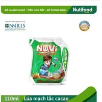 Nuvi thức uống Sữa lúa mạch LẮC cacao 24 túi 110ml