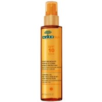 NUXE Sun Huile Bronzante Visage & Corps LSF 10, 150 ml + 100 ml NUXE Sun Lait Fraîcheur Après-Soleil GRATIS