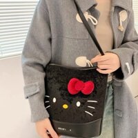 NVVP Hellokitty mèo Hello Kitty giấu trong lòng túi tote đeo chéo