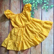 Đầm Chấm Bi Nhúng Xinh Xắn Cho bé