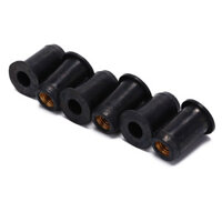 NYABOR 6 Cái M6 Black Well Nuts Phụ Kiện Kayak Blind Fastener Đinh Tán Thuyền Đánh Cá Nut