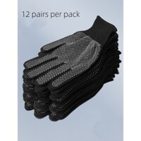 Nylon Dính Hạt Nhựa Cao Su Thoáng Khí Chống Trơn Trượt Đàn Hồi Lái Xe Nghi Thức Găng Tay Bảo Hộ Lao Động Xử Lý Công Việc Màn Hình Cảm Ứng