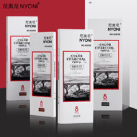Nyoni Phác Thảo Màu Than Bút Chì Đen Bút Carbon Trắng Vẽ Bút Mực Chuyên Nghiệp
