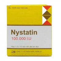Nystatin 100.000 IU F.T Pharma 1 vỉ x 12 viên