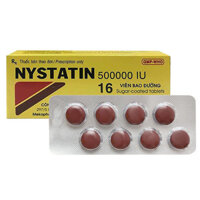 Nystatin 500000IU điều trị bệnh do nấm Candida ở thực quản, dạ dày, ruột