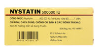 Nystatin 500000IU phòng và trị nhiễm nấm Candida 2 vỉ x 8 viên