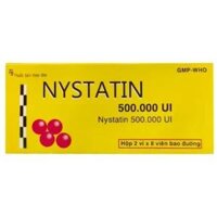“NYSTATIN 500.000UI  VD-22411-15″_DONAIPHARM_Nystatin 500.000UI_Hộp/16V/16_ Dự phòng; điều trị nhiễm nấm Candida