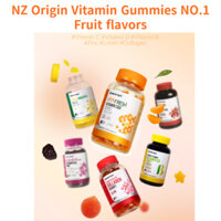 Nz Origin Vitamin Gummies / Vitamin Gummy / Hương trái cây / Vitamin C, B, D, ZINC, Collagen, Lutein / Kẹo dẻo Vitamin Hàn Quốc SỐ 1