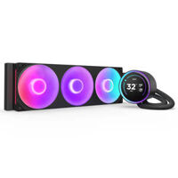 NZXT Kraken Elite 420 RGB V2 Matte Black – 420mm AIO Liquid Cooler with LCD Display and RGB Fans