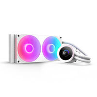 NZXT Kraken Plus 240 RGB White – 240mm AIO Liquid Cooler with LCD Display and RGB Fans