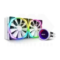 NZXT Kraken X63 RGB Liquid Cooler – Matte White, 280mm Radiator, Dual RGB Fan