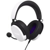 NZXT Relay Headset Wired White 40mm drivers Gaming (AP-WCB40-W2) – Hi-Res Audio Certified, DTS Headphone:X, 7.1 Surround Sound, Lightweight & Comfortable Design, Detachable Microphone