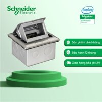 Ổ âm sàn Schneider E224F_ABE Nhũ bạc Hình chữ nhật (chưa bao gồm thiết bị bên trong)