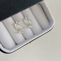 O Bông Tai à Collection ng Bông Tai Đơn Giản Trong Suốt Bông Tai Ngọt Ngào Kim Phù Hợp Với Nữ ng Thiết Kế Tinh Tế Tulip#1037taiọt气质0小众