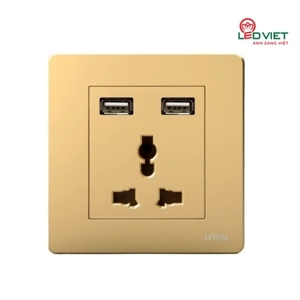 Ổ cắm 3 chấu đa năng và USB Q7GZ13/2NU