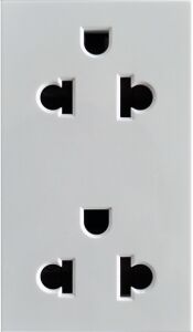 Ổ cắm 3 chấu đôi size L/16A T1B233