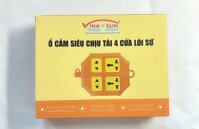 Ổ cắm 4 cửa chịu tải OCT4 (4P6000W) - Vinasun