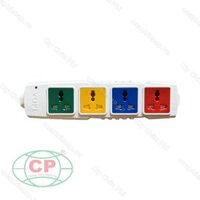 Ổ cắm 4 lỗ, 3 chấu, không dây, có tiếp địa [4P-3DN/CM]