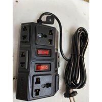 Ổ cắm 6 ngả liền dây VINAKIP 2500W 3m/5m