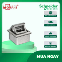 Ổ cắm âm sàn cho Concept có đế âm - màu nhũ bạc (không kèm ổ cắm) - Schneider Electric - CON224_ABE_G5