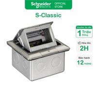 Ổ cắm âm sàn cho S-Flexi có đế âm - màu nhũ Bạc/ Vàng (không kèm ổ cắm) - Schneider Electric - E224F_ABE E224F_BAS