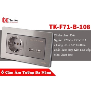 Ổ cắm âm tường Tenko TK-F71-B-108