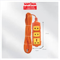 Ổ cắm cam Sopoka chịu tải cao đấu sẵn dây, lõi sứ chống cháy, chống va đập, BH 1 đổi 1 trong 2 năm