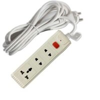 Ổ cắm chịu tải 4500w VINAKIP 3 ngả LÕI SỨ chống cháy liền dây công tắc reset 3m/5m/