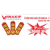 Ổ cắm chịu tải 6600w VINAKIP 3 ngả  liền dây 3 mét 5 mét 10 MÉT - ĐẠI LÝ TÀI OANH