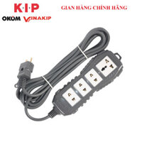 Ổ cắm chịu tải 8000W VINAKIP 2-3- 4 ngả liền dây lõi sứ 3 mét 5 mét