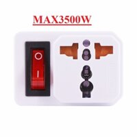 Ổ cắm chuyển 3 chấu sang 2 chấu 3500W | Phích cắm chịu tải cao cho bếp từ, ấm siêu tốc | EAES Chính Hãng